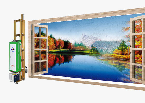 2880dpi độ chính xác cao Máy in tường Robot in bức tranh thủy tinh