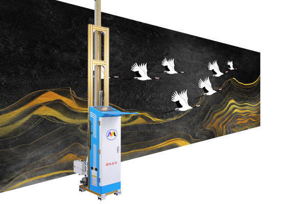Máy in tường 3d có thể nâng được đường sắt, Máy vẽ tranh tường tự động