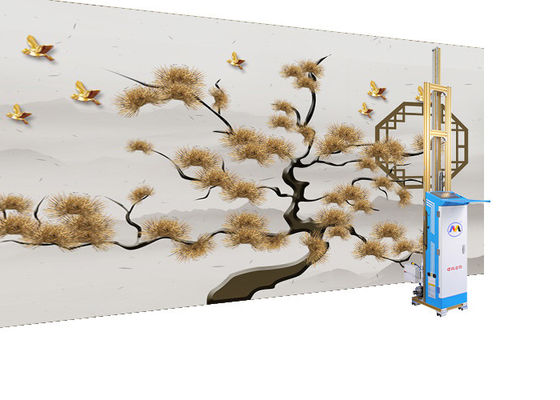 Trang trí quảng cáo máy in phun tường 3D dọc ZKMC